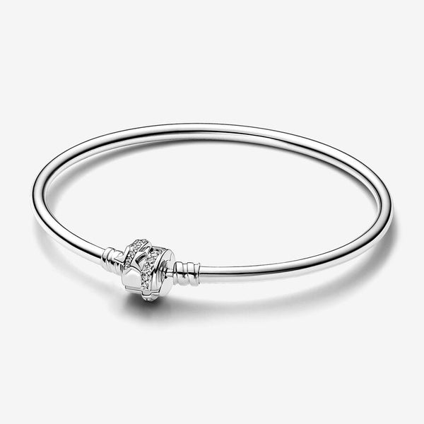 Pandora Moments Shooting Star Charm Bangle Sterling Silver