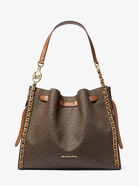 Michael Kors MK Logo Signature Shoulder Bag