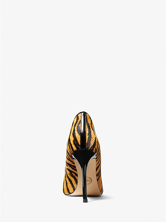 Michael Kors Tiger Print Leather Heels