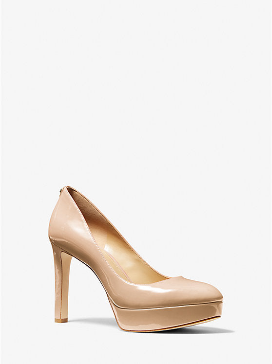 Michael Kors Chantal Faux Patent Leather Platform Pump