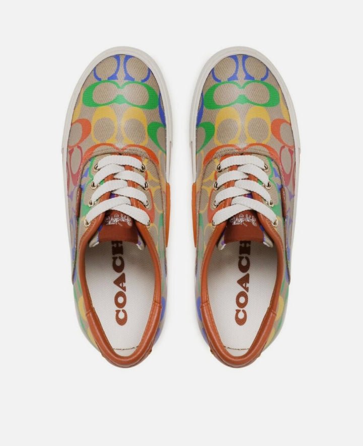 Coach Pride Sneakers Canvas Leather Design