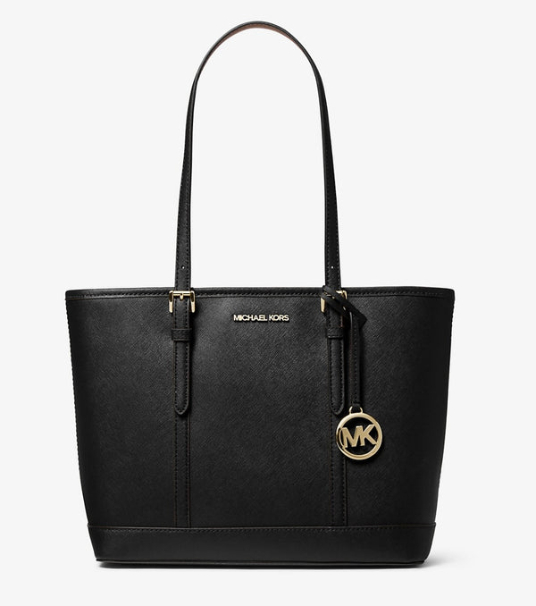 Micheal Kors Jet Set Travel Saffiano Leather Top-Zip Tote Bag