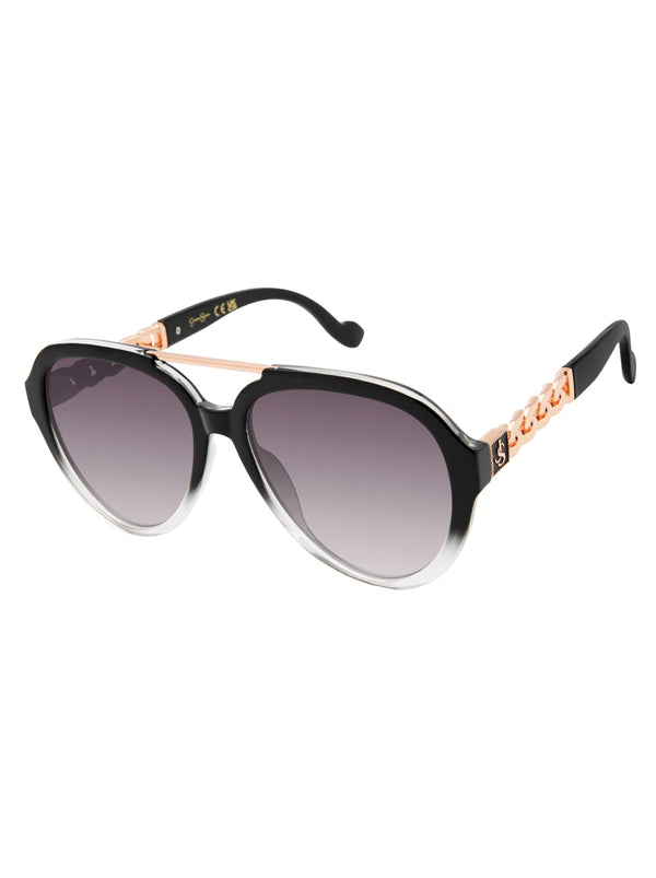 Jessica Simpson polycarbonate aviator sunglasses for women