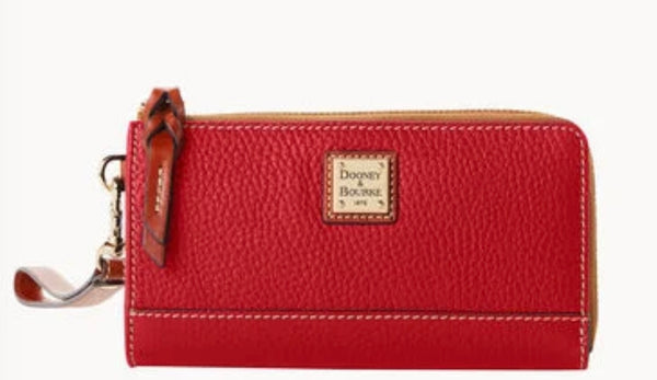 Dooney and Bourke Pebble Grain Folded Zip Wristlet