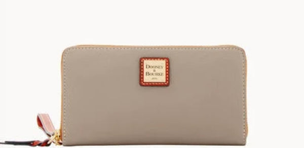 Dooney and Bourke Pebble Grain Zip-Around Wristlet