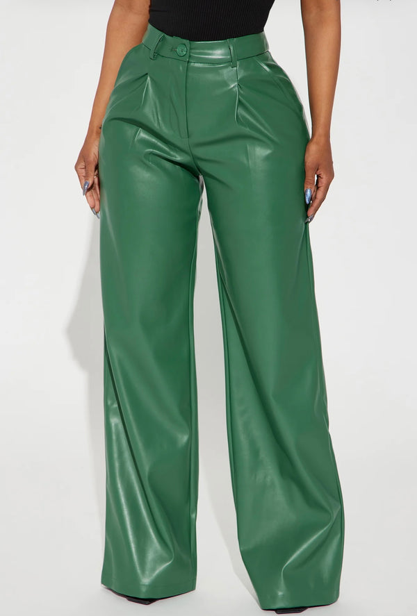 Nia Faux Leather Trouser