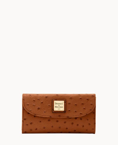 Dooney & Bourke Ostrich Continental Wallet