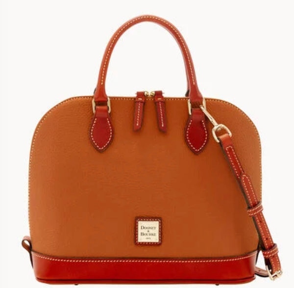 Dooney & Bourke Pebble Grain Zip Zip Satchel