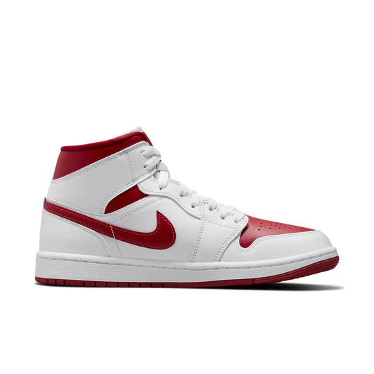 Air Jordan 1 Mid White Pomegranate Women’s Sneakers