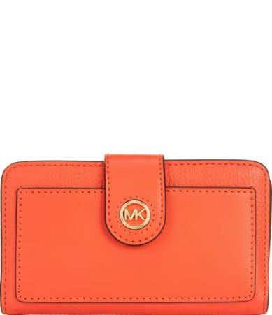 Micheal Kors Charm Medium Tab Pocket Bifold Wristlet