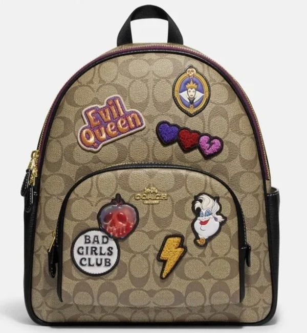 Coach Disney X Carrie Backpack Signature With Patches