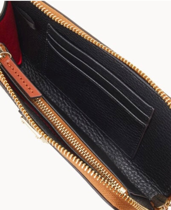 Leather Zip Wristlet Wallet by Dooney & Burke