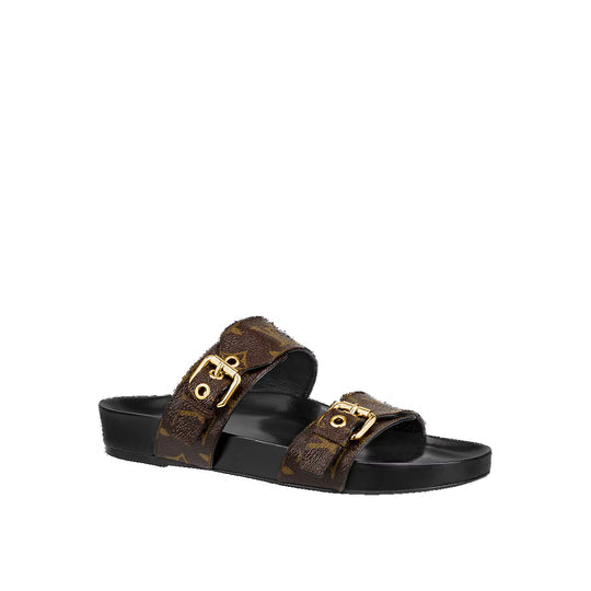 L Bom Dia Sandals ‘Brown Flower