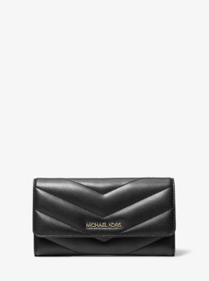 Michael Kors logo quilted wallet for women