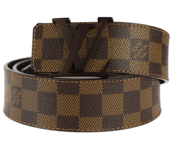 LV Calf Leather Belt-Black Buckle