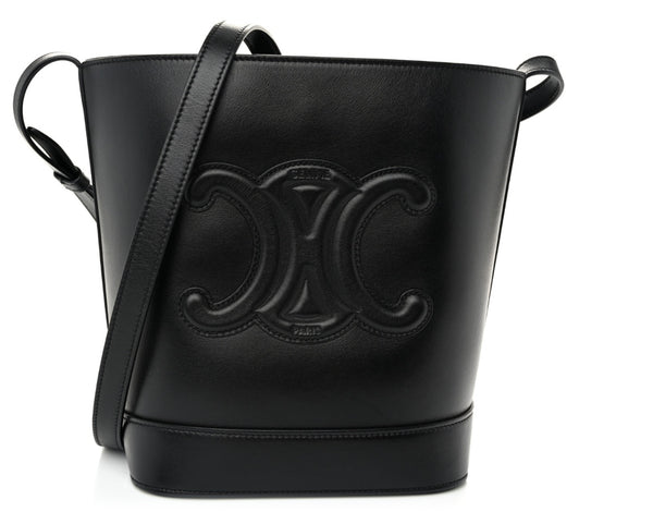 C Smooth Calfskin Small Cuir Triomphe Bucket Bag