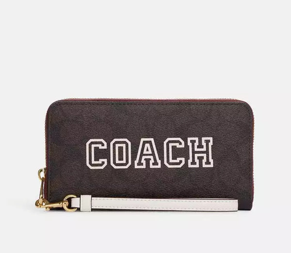 Coach Canvas Zip Around Wallet