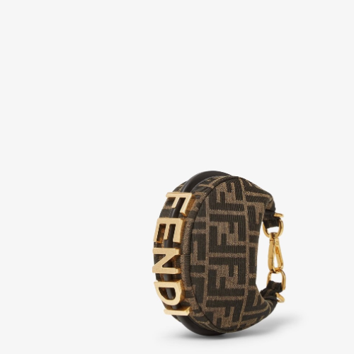 FF Monogram Crescent Shoulder-Crossbody Bag