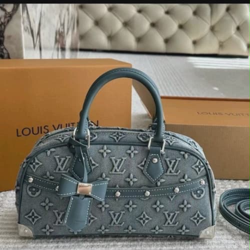 LV Denim Monogram Satchel