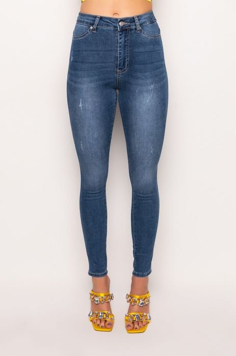 Super Stretchy High Waisted Skinny Jeans